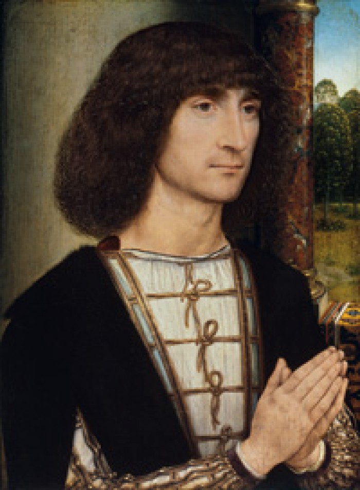 Ritratto di Memling nella Sala della Niobe agli Uffizi